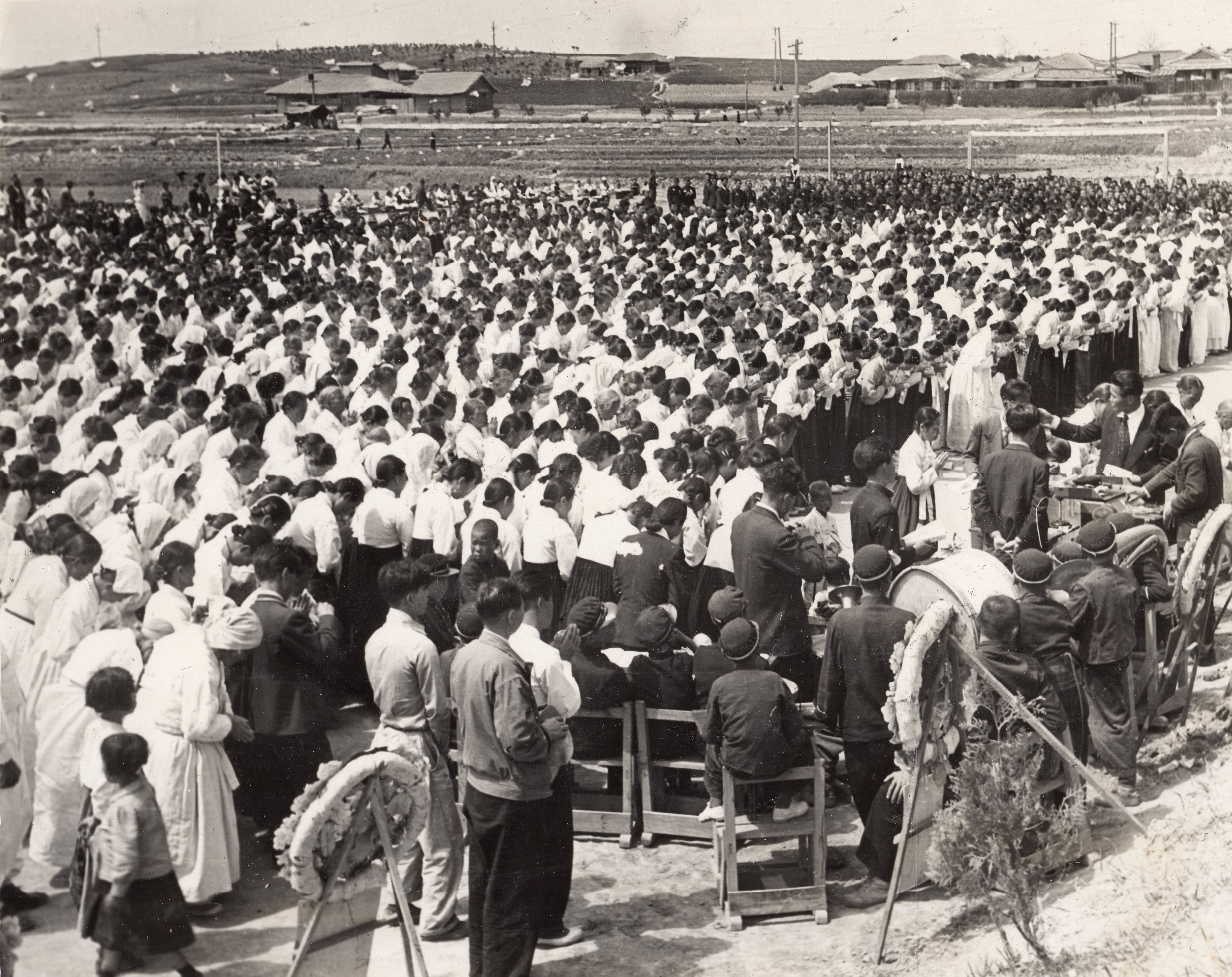 제1대 성업봉찬회 대회장 광경